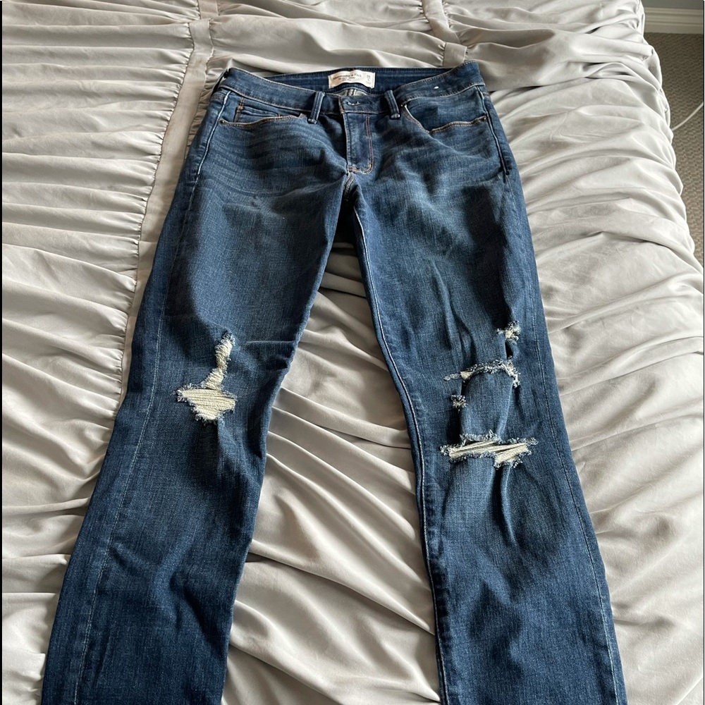 Abercrombie & Fitch Super Skinny Mid Rise Jeans